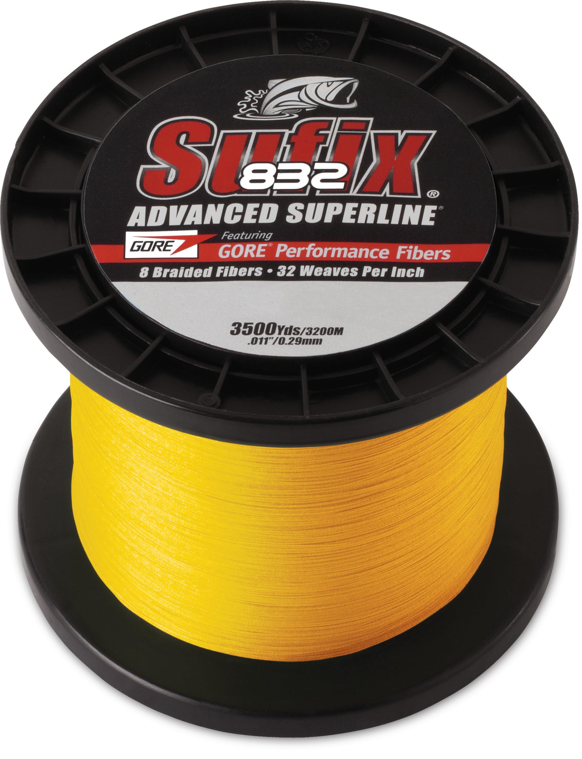 Amazon.com : Sufix 832 Braid 20 lb Hi-Vis Yellow - 3500 Yds