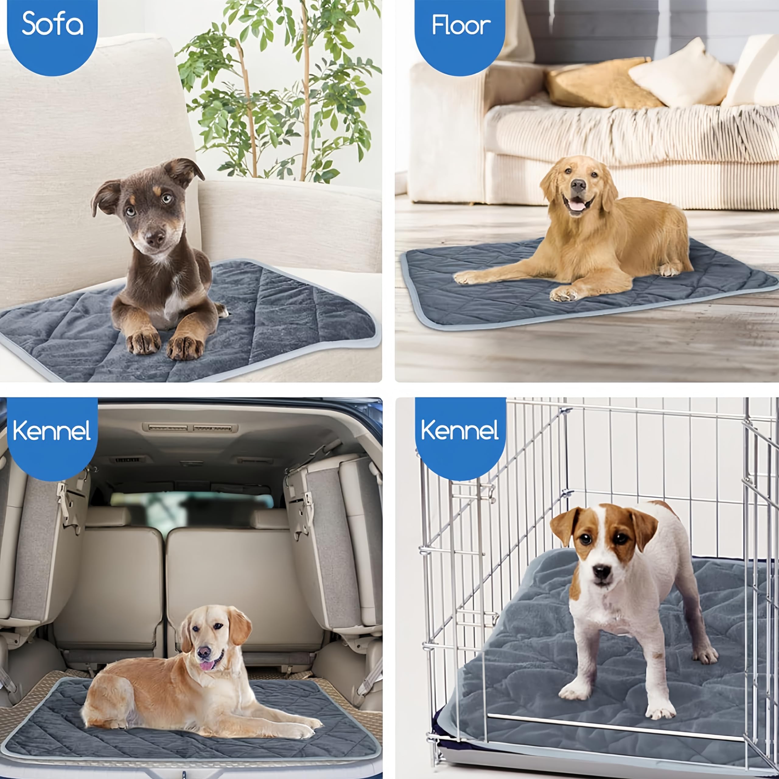 Generisch Wärmematte für Hunde - Thermo Reflexions Gelenk Matte ohne Strom, Selbstheizende Geräuschlose rutschfeste Waschbare Wärmedecke für Katzen und Hunde - Hundematte (XL(115 * 72)