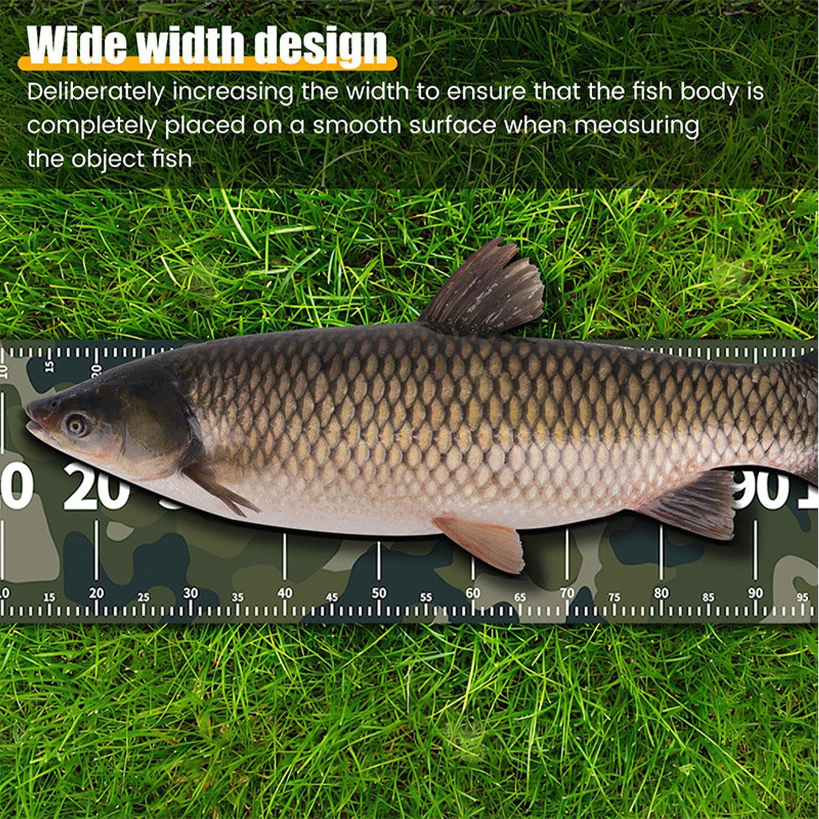 Fish Mat, Fillet Board, Waterproof Cutting with Measurement Scale Design, Multifunctional Cleaning Pad for Outdoor Fishing Enthusiast Boat Kitchen Camp Gear, 47.24 Inches