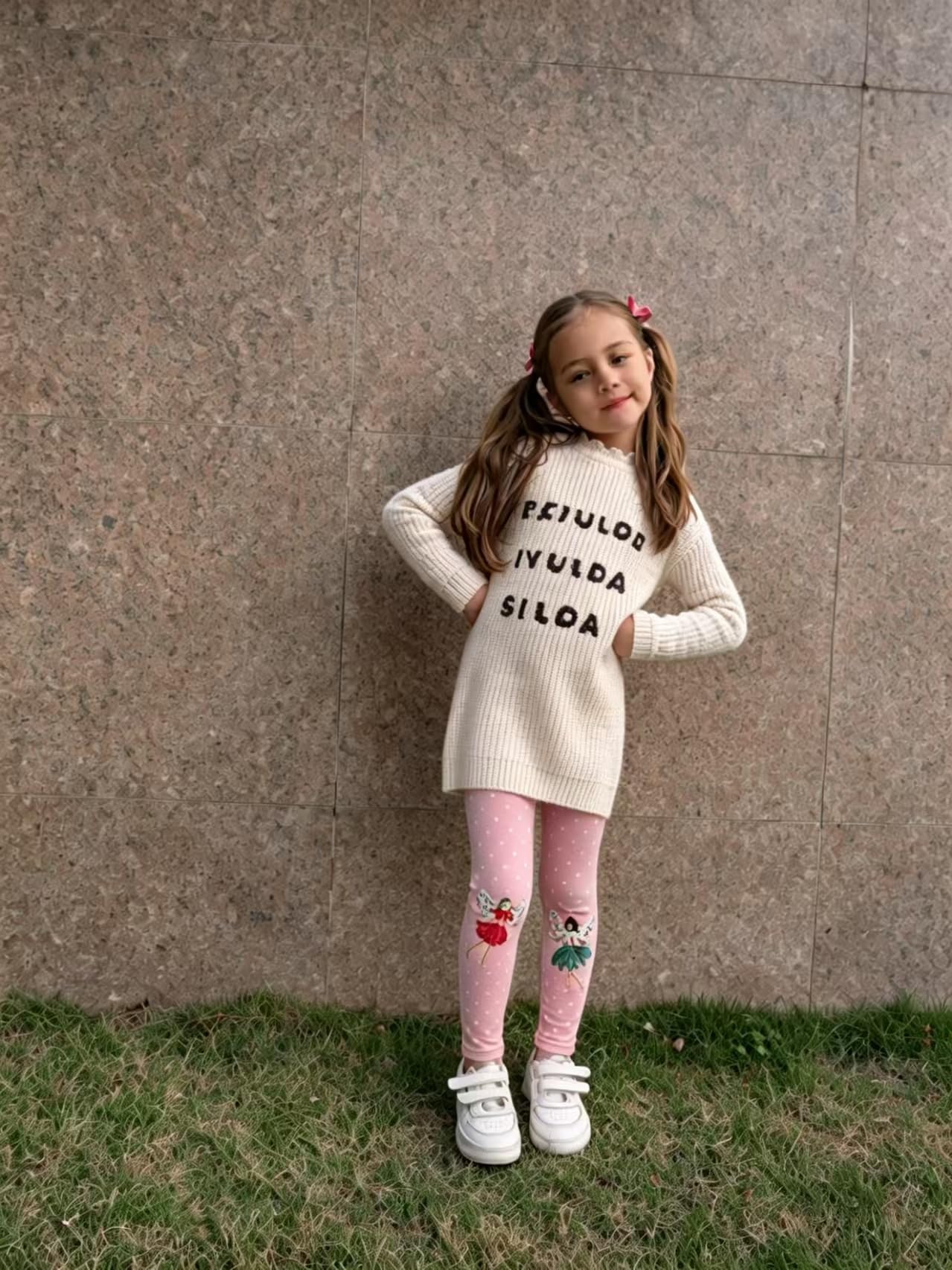 EmaoFun Leggins Bambina,Leggings Bambina 2-7 Anni Cotone Pantaloni.