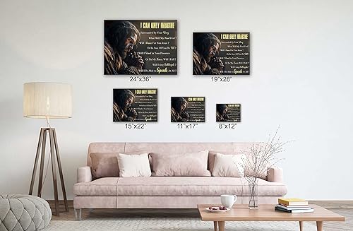 Miniatura 2 de SpiritualHands Decoración de pared de Jesús, póster de pared con cruz cristiana, arte de pared con texto en inglés Judah Religios con la frase I CAN