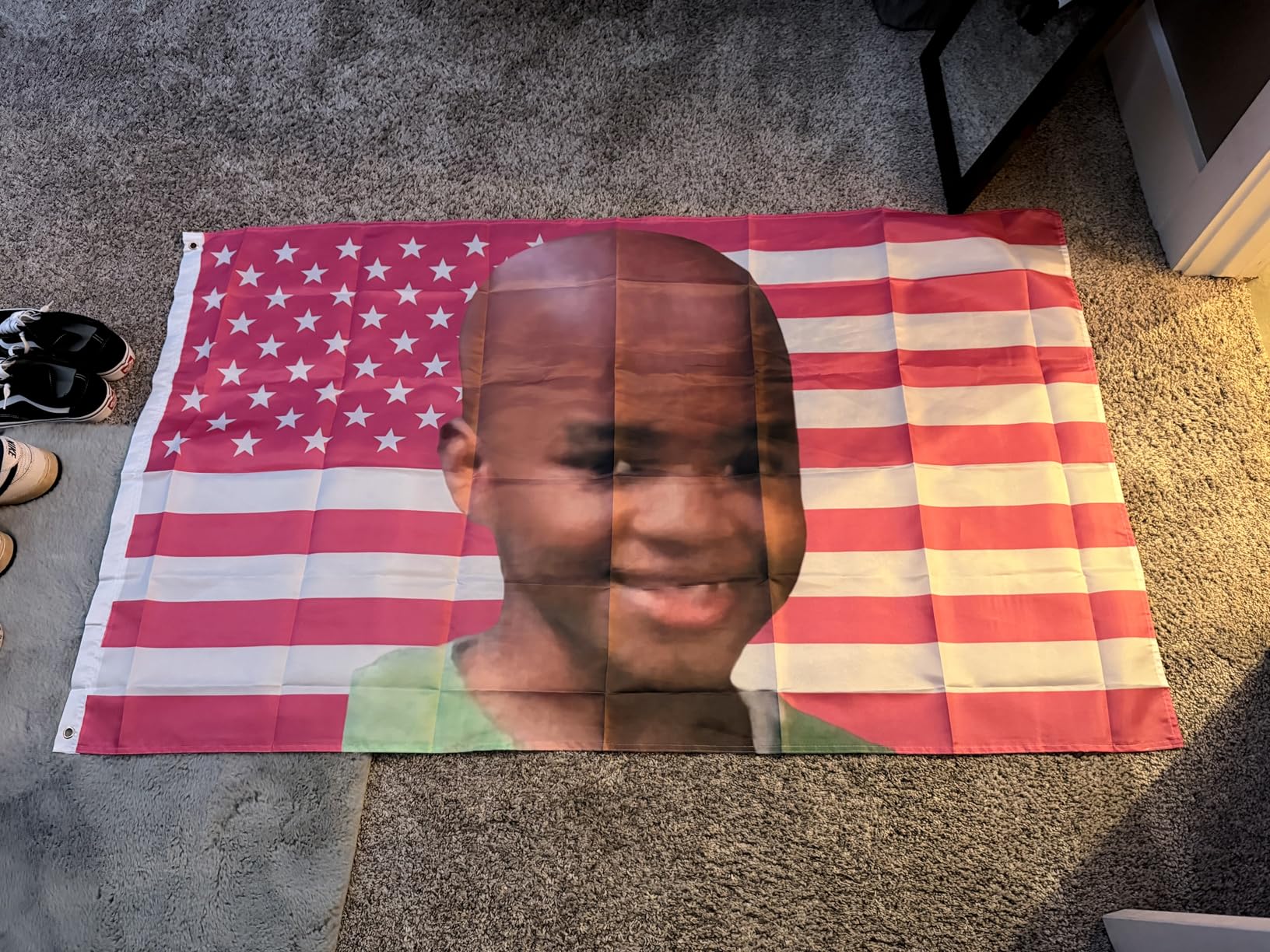 Custom American Tapestry Flag with Picture photo review