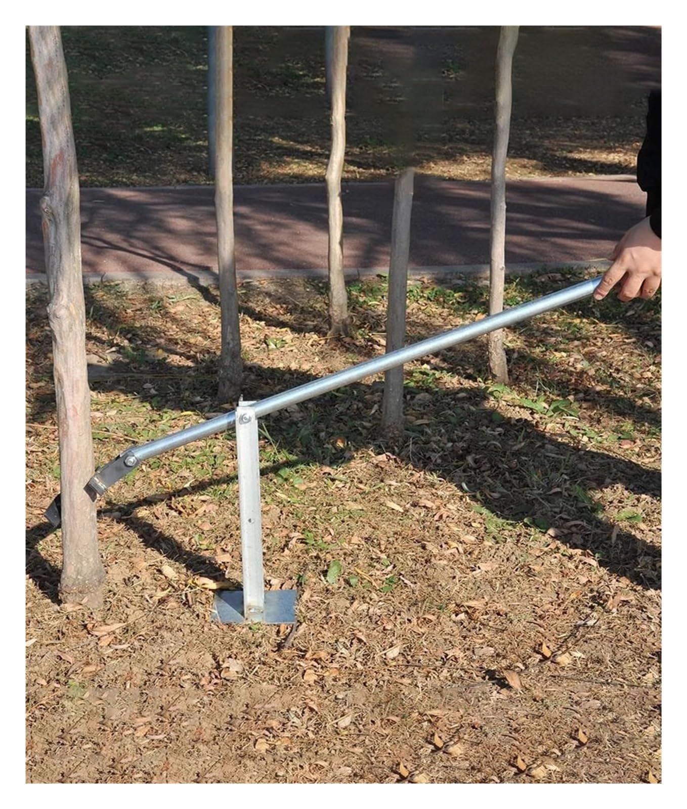 Extractor de postes de valla, herramienta de abrazadera en C para postes de madera y tubos de acero, extractor universal de tocones de árbol para extracción de raíces, elevador de extracción duradero