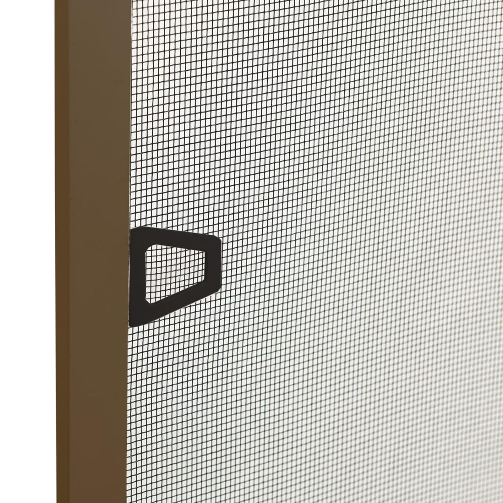 Gecheer Insektenschutzgitter, Aluminiumrahmen 80x120 cm braun mit Fiberglasnetz schwarz für Fenster kürzbar, für frische Luft und Schutz vor Insekten153834