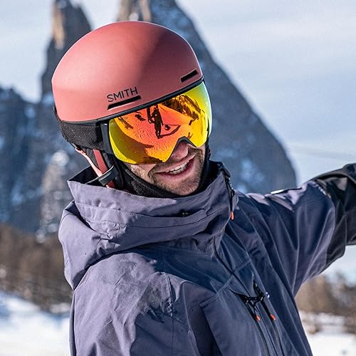 Miniatura 6 de Smith Gafas unisex IO MAG XL para deportes de nieve - Marco carmesí  Lente espejo rojo sol ChromaPop + lente de repuesto para poca luz