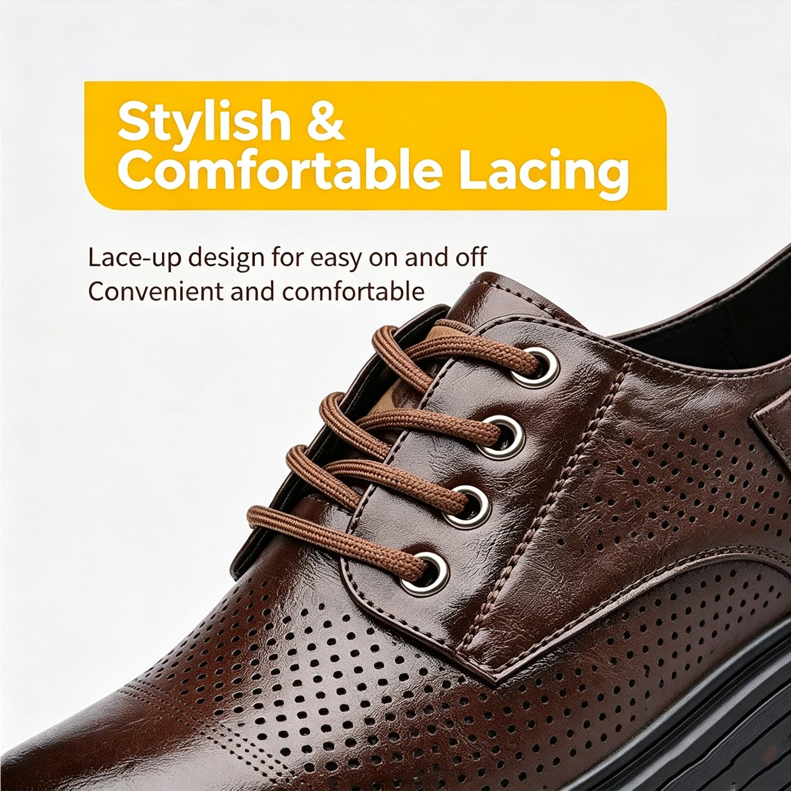 Scarpe Eleganti da Uomo Scarpe con Lacci | in pelle, punta arrotondata, ufficio, pendolarismo, tutte le stagioni, matrimoni, formale
