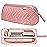 Leudes Hair Tools Travel Bag for Shark Flexstyle Carrying Case Portable Shark Hair Air Wrap Dryer Case Waterproof Dustproof Flat Curling Iron Travel Organizer (Dark Pink)