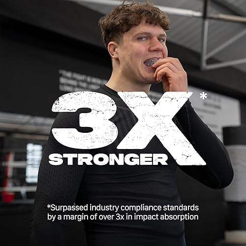 Miniatura 2 de SAFEJAWZ Protector bucal delgado para adultos y jóvenes con estuche para boxeo, baloncesto, lacrosse, fútbol, artes marciales, hockey y todos los