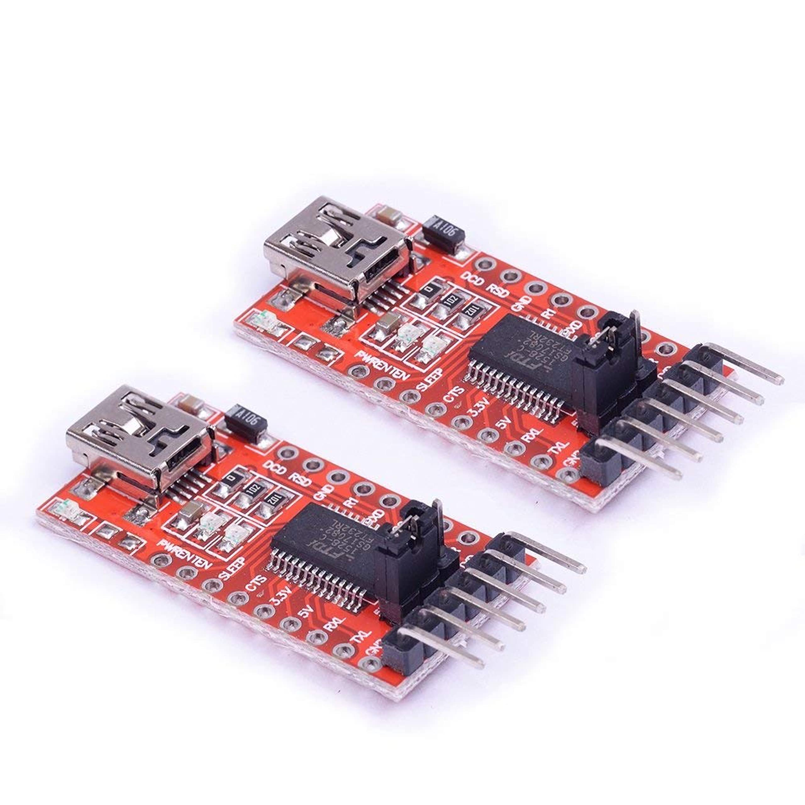 UG LAND INDIA (2Pcs) FT232 FT232RL 3.3V 5.5V Module USB to TTL Serial Adapter Module for UNO Mini Port USB to Serial Interface Module (Pack of 2) CYT1007-image-17