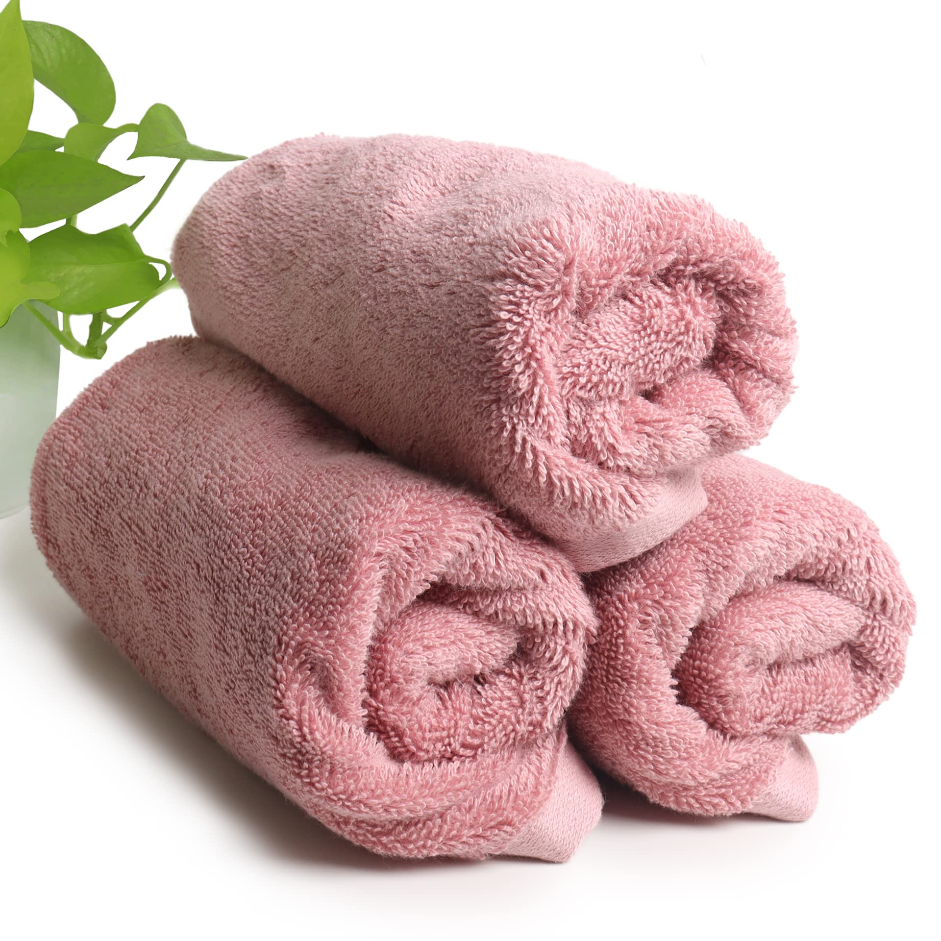 HEELIUM Bamboo Hand Towel | Ultra Absorbent & Anti-Bacterial | 3X Softer Than Cotton Towels | 65 X 40 cm - 600 GSM | Pack of 3 - Peach (B0B2N4M631) Amazon Price History, Amazon Price Tracker