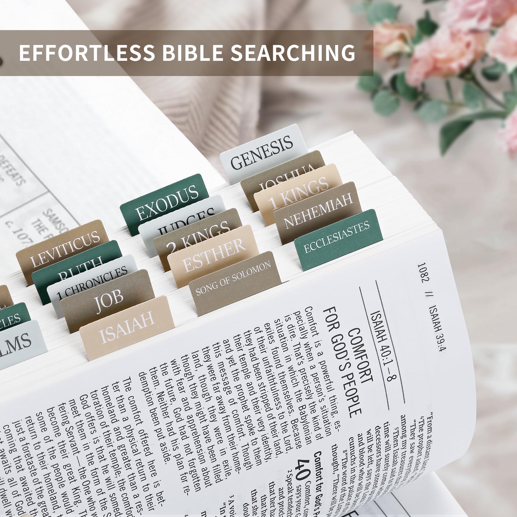 Snapklik.com : Bible Tabs For Women & Men, Laminated Bible Tabs For ...