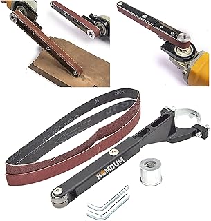Homdum Electric Belt Grinder Belt Sander Attachment For Angle Grinder Modified Sand Belt Machine Pipe Belt Sander Polisher Belt Sanders Suitable for Model 100 Angle Grinder