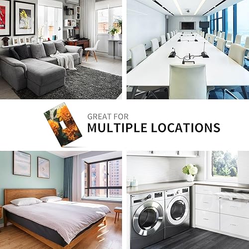 Miniatura 5 de Cubiertas de interruptor de luz de palanca individual, placa de pared de caléndula para interruptor de palanca individual, placa de pared decorativa