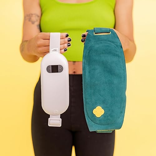 Miniatura 9 de Pixie - Almohadilla térmica inalámbrica portátil para calambres, almohadilla térmica menstrual con 3 niveles de calor y 3 modos de masaje por