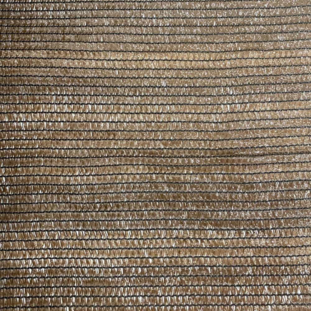 Mugar- Malla de Sombreo de Color Marrón con 90g/m2-90% de Ocultación- Aporta Sombra y Privacidad (1 x 50 Metros)