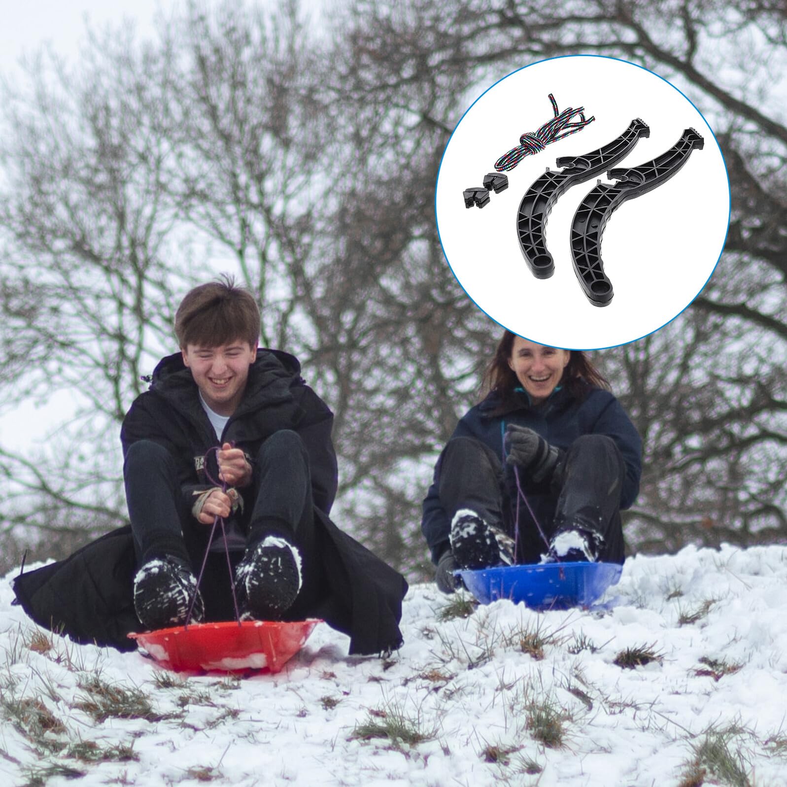 Manija de Freno de Snowboard Antideslizante para Esquí Accesorio de Trineo