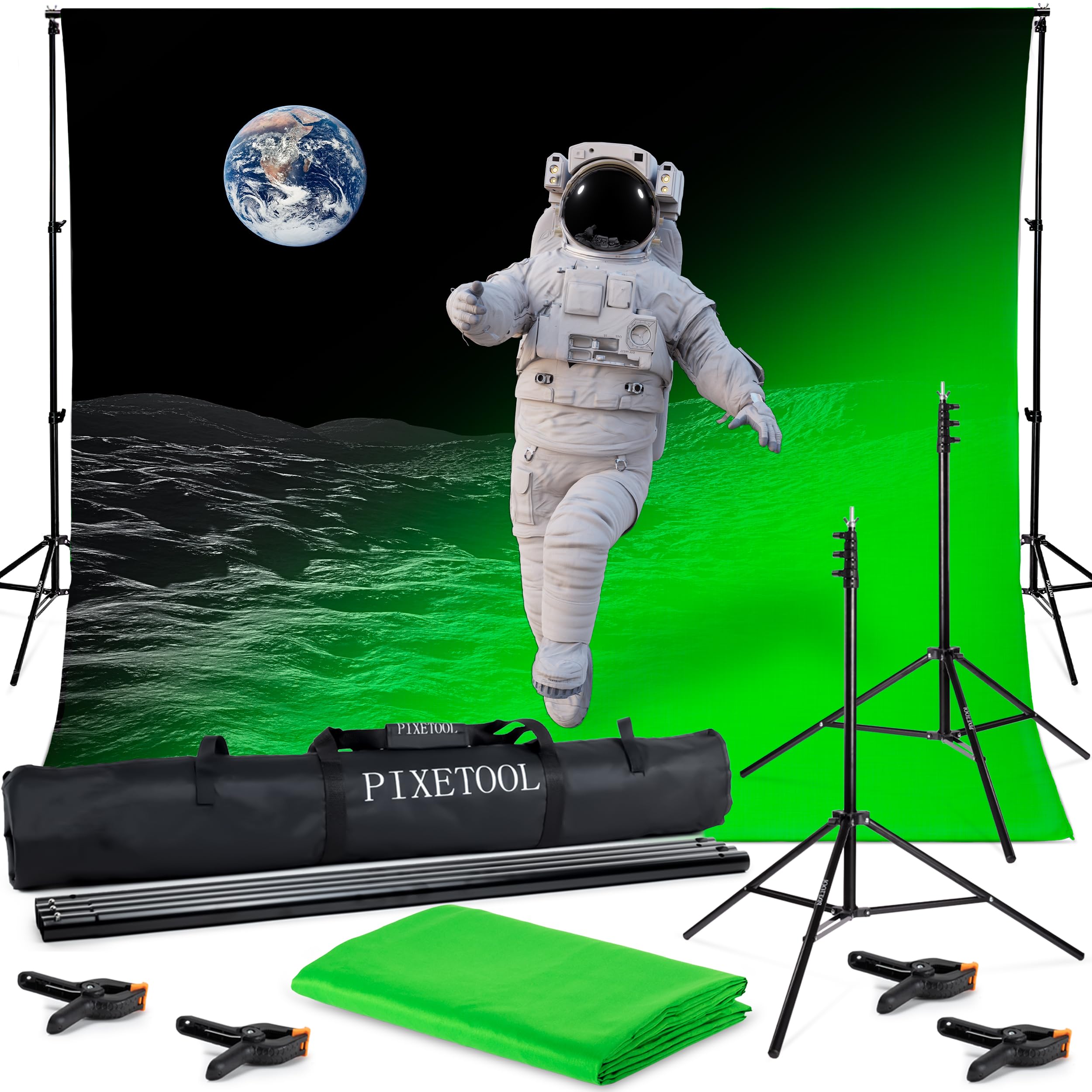 kit fond vert chromakey 3m x 2m
