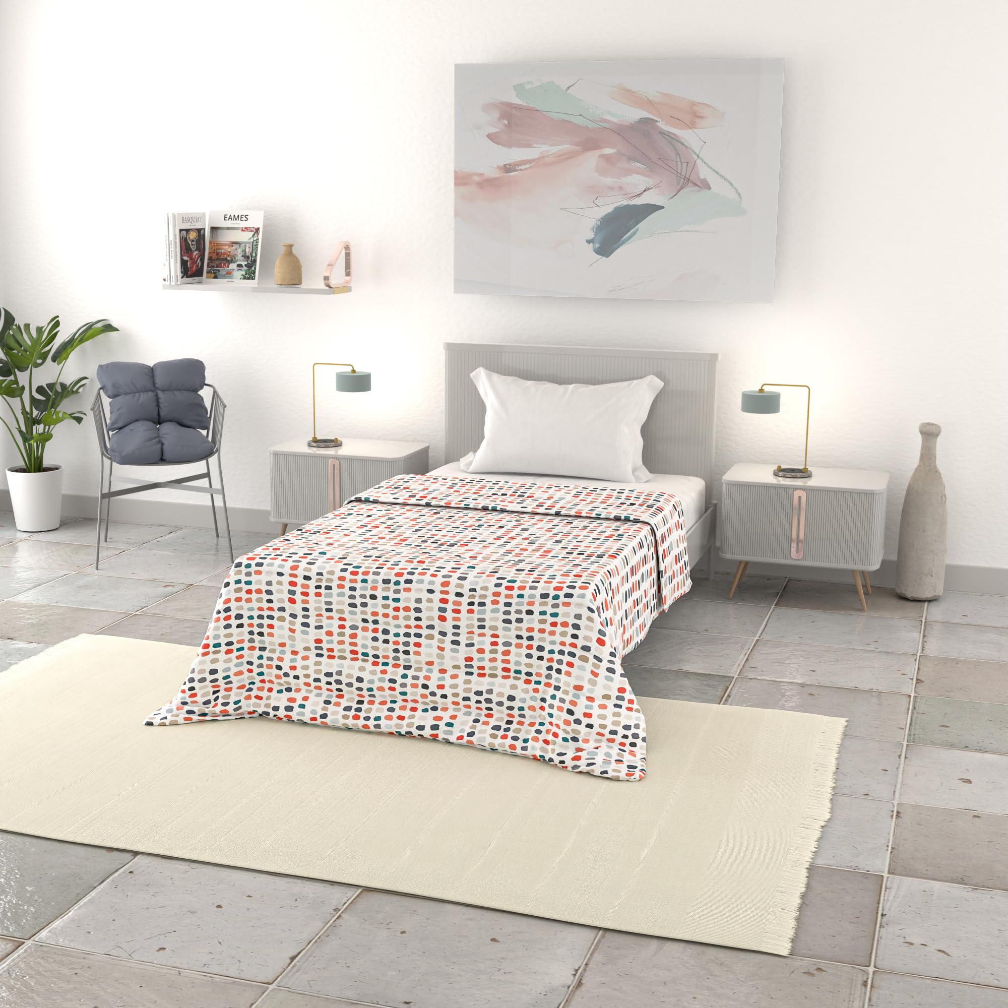 Copriletto Estivo In Microfibra BASIC - Leggero E Fresco, Made In Italy, Singolo 160x240 Cm