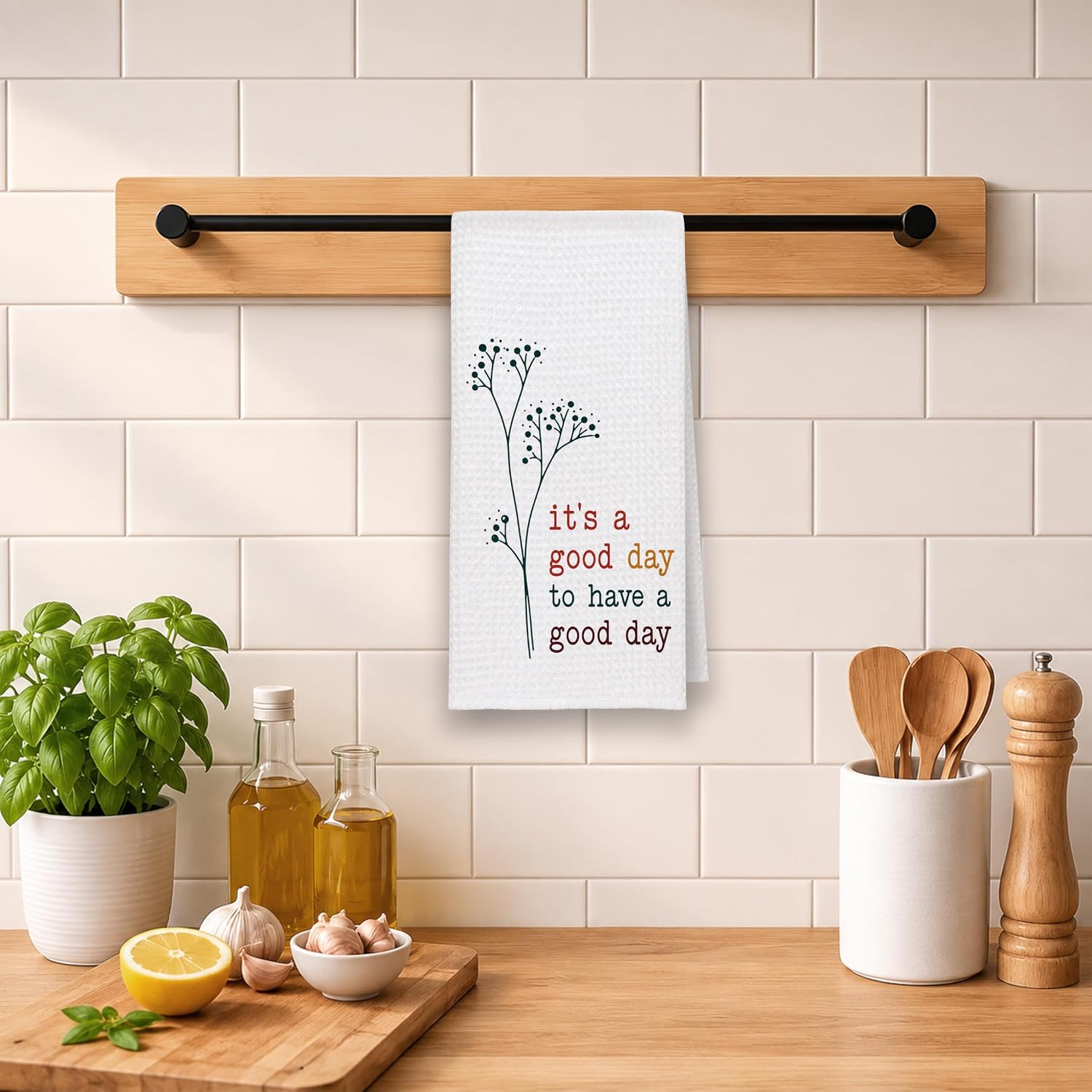 Inspirational Quotes Kitchen Towels Decor Gifts 16x24 image 2