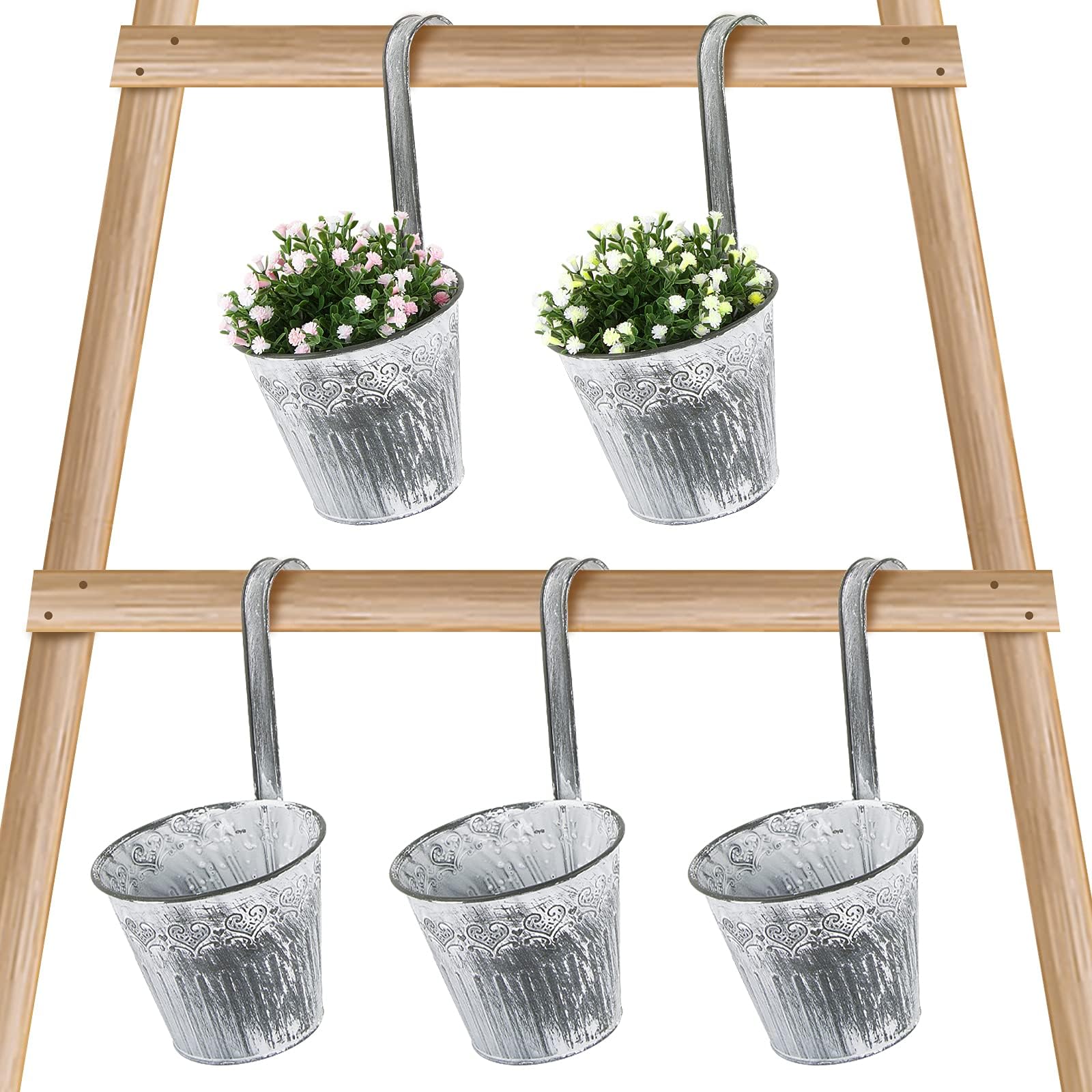 Herzform Blumentopf Aus Metall - Hängender Pflanzkübel Für Garten & Balkon