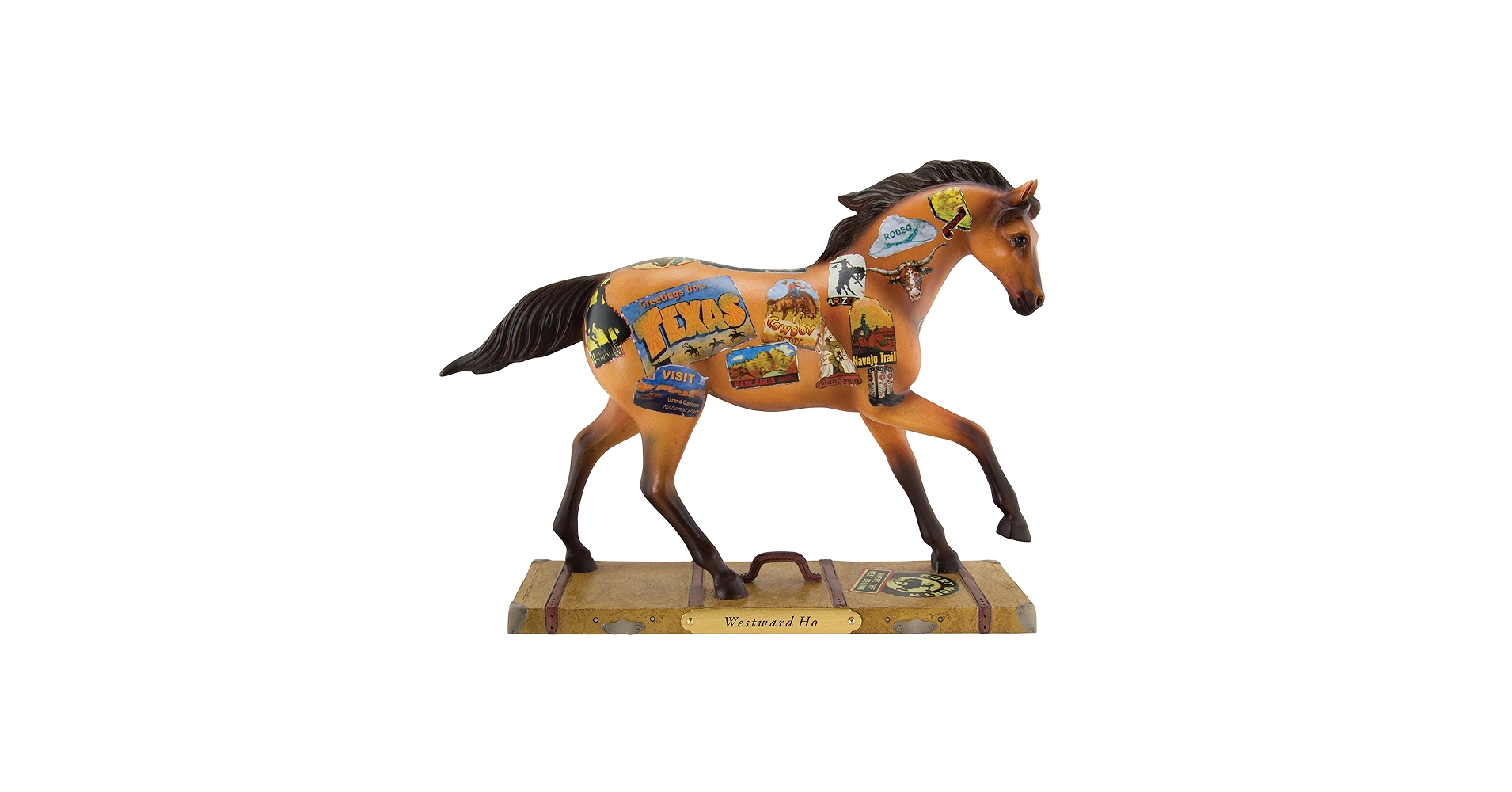 馬　置物　ウマ　THE TRAIL OF PAINTED PONIES Amazon.com: Trail of Painted Ponies Westward Ho Figurine, 6