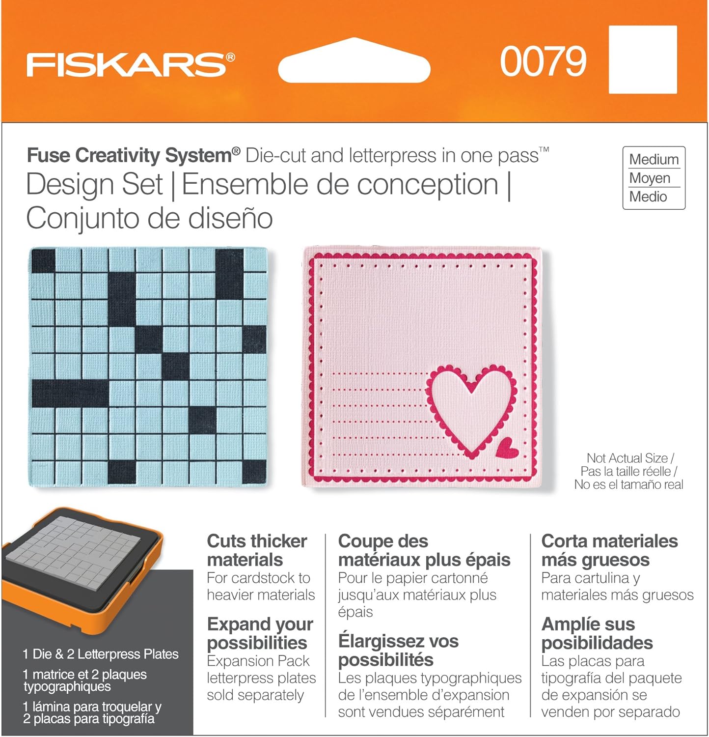 Fiskars Square Design Set, Simple Pattern, Medium