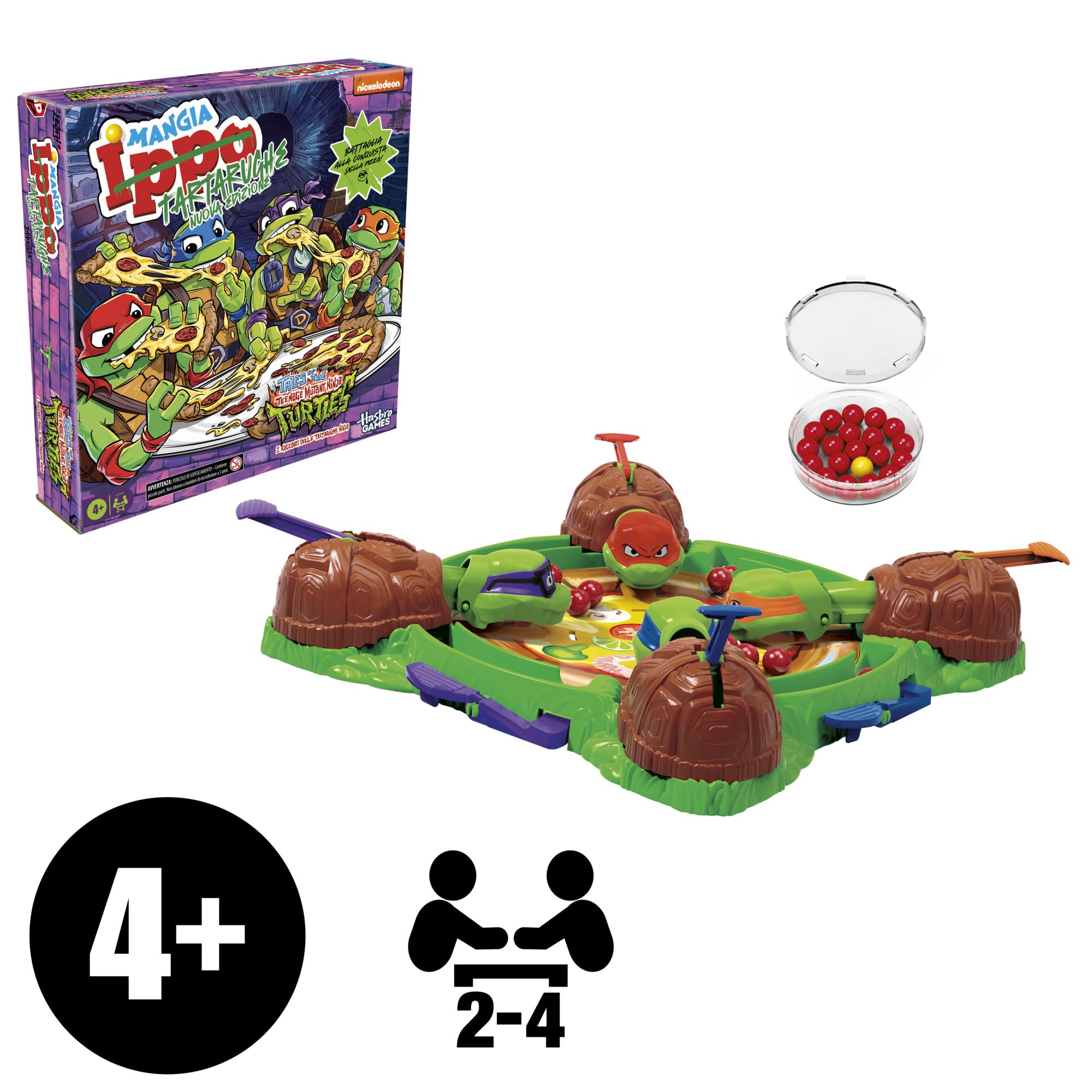 Mangia Ippo: Tartarughe Ninja Edition, gioco da tavolo - versione italiana