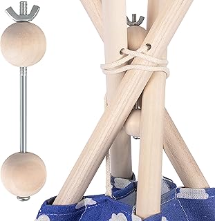 Nukido Teepee Tent Stabiliser 122 x 3 cm Tea Pee Tool Kit Children's Teepee Stabiliser Locking System for Teepee Anti-Collapse System for Teepee Tools
