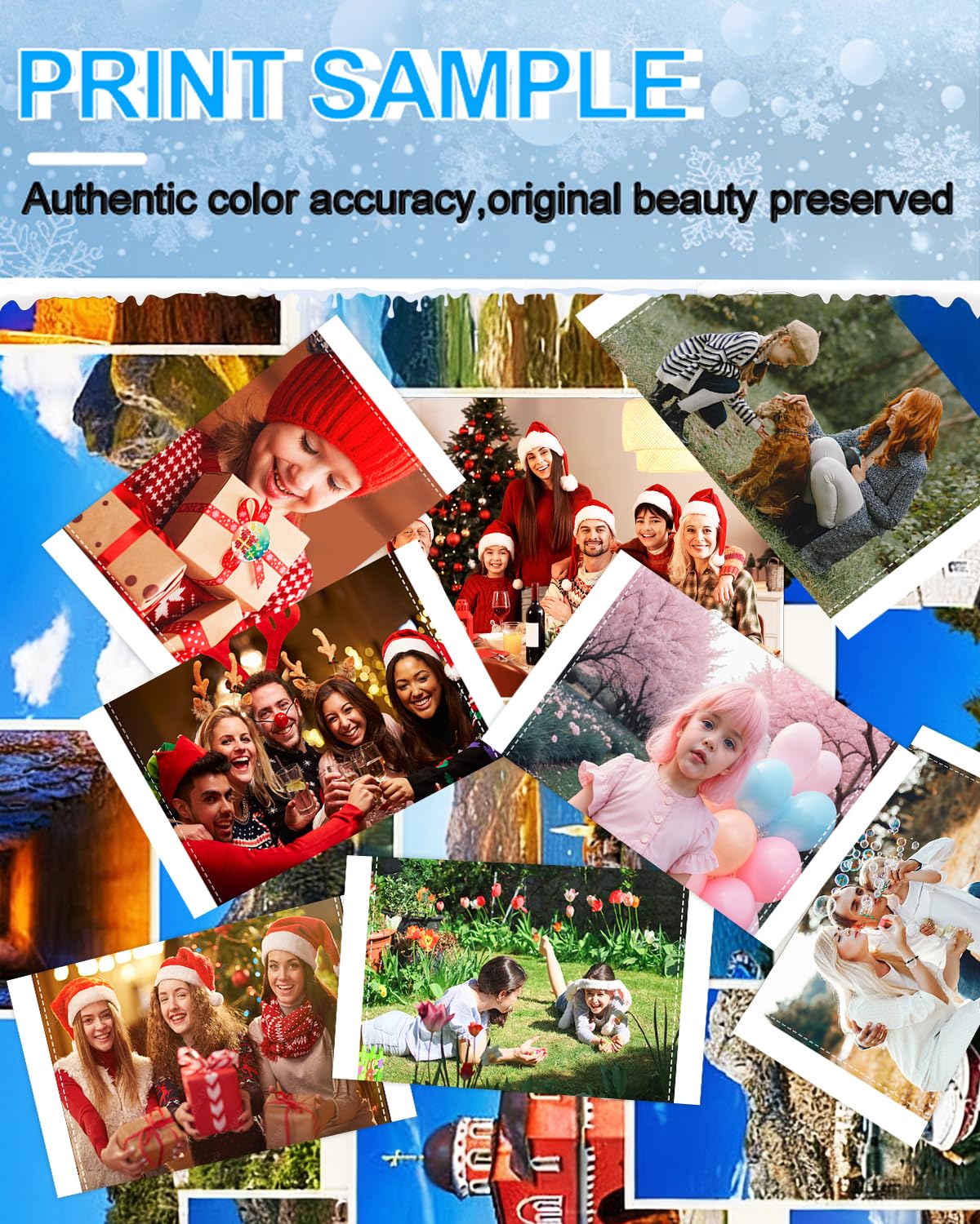 NineLeaf 1PK Compatibile per Canon Selphy CP1300 CP1500 CP1200 CP1000 CP910 CP820 KP-108IN 3115B001(AA) cartoline per carta fotografica Canon Selphy, 3 cartucce+108 carta fotografica (10 x 15 cm)