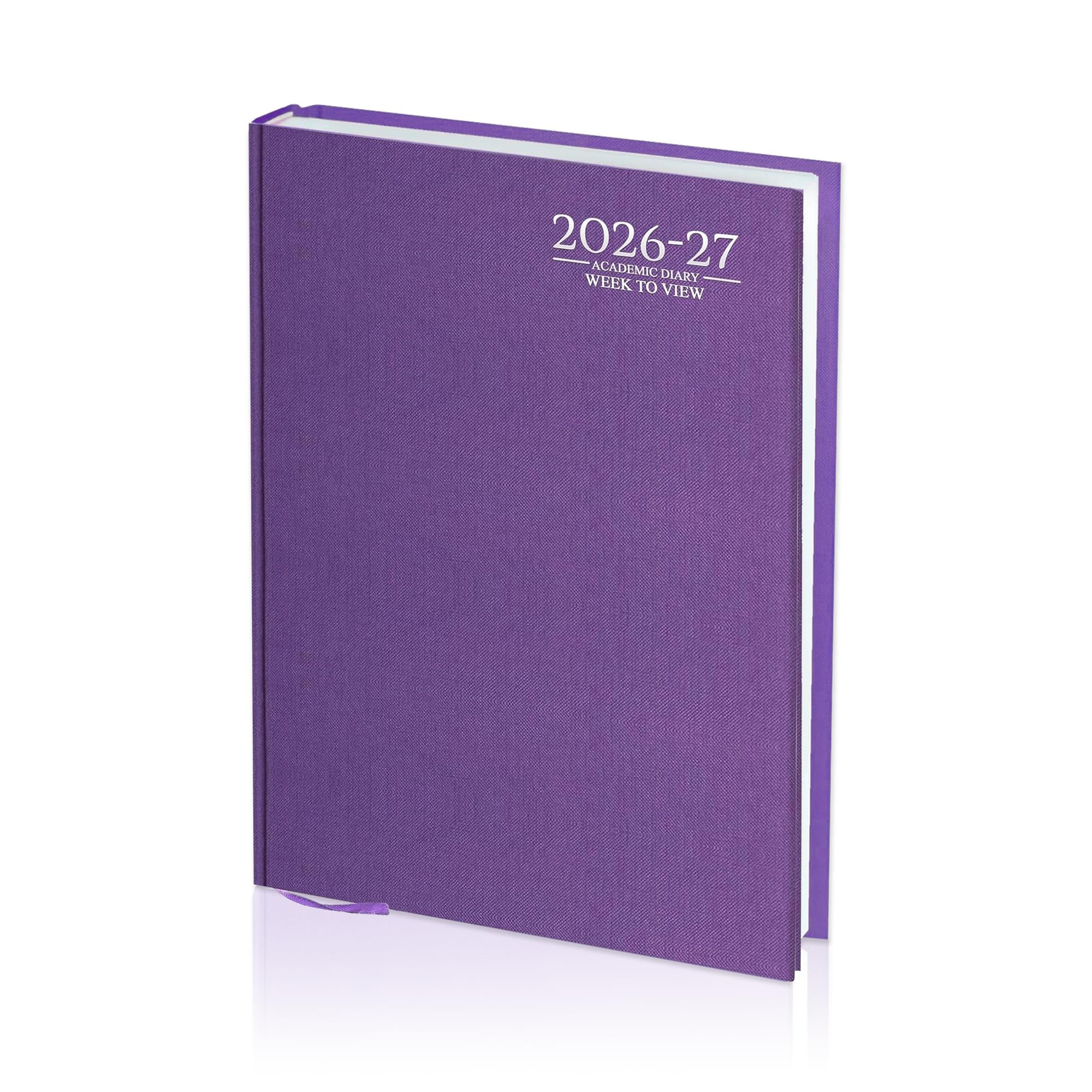 AIBULO 2026–2027 Academic Diary A4 Week To View Hardback – Weekly Planner August 2026 to July 2027, Student & Teacher School Planner, Timetable, Appointment & Study Organiser Diary