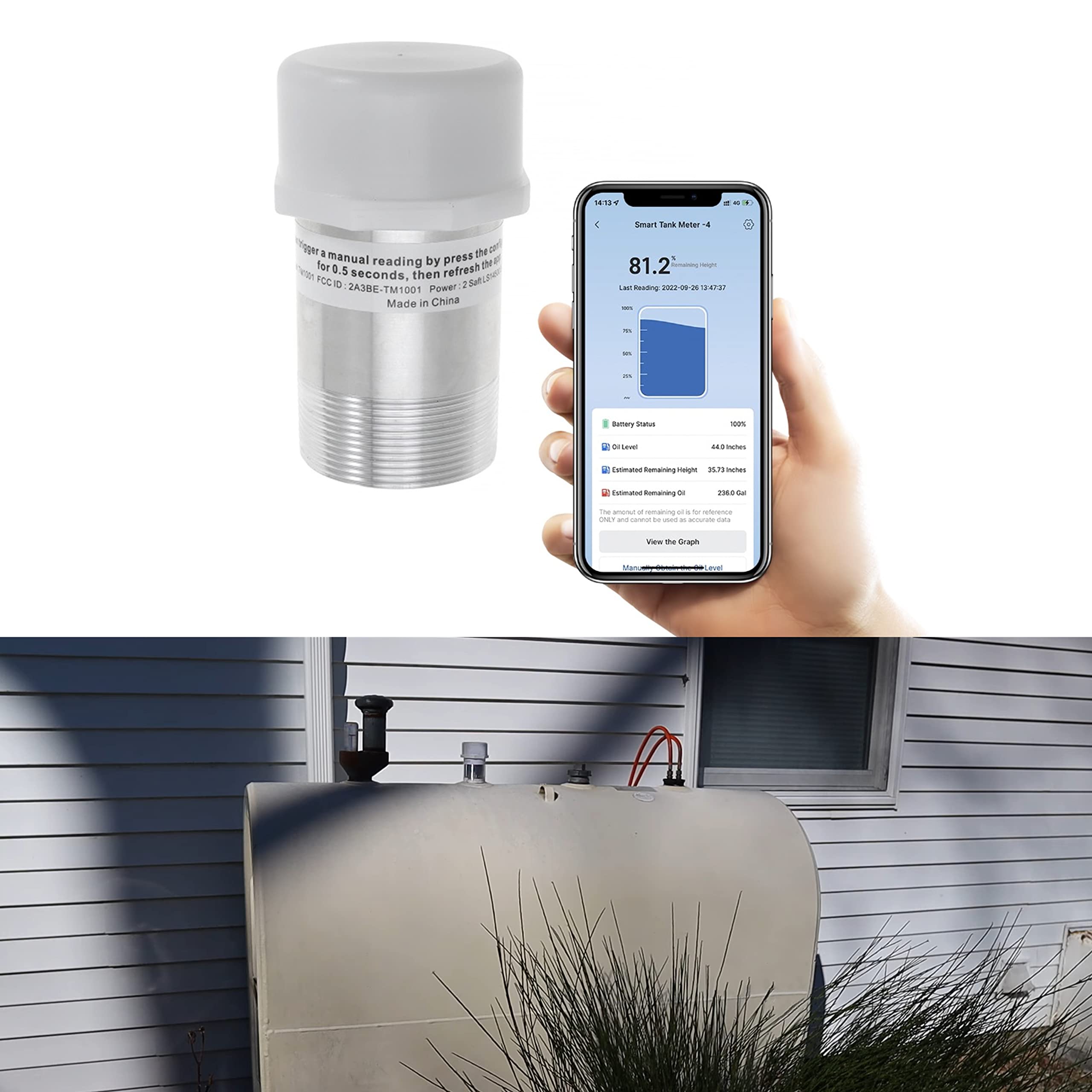 Home Heating Oil Tank Gauge for 275 330 550 Gallon Wifi Smart Oil Tank Meter  Home Addition for Indoor and Outdoor Use, Fuel Tanks - Amazon Canada