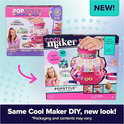 Miniatura 6 de Cool Maker, PopStyle Kit de fabricación de pulseras con 170 cuentas, Make & Remake 10 (el embalaje puede variar), juguetes para niños de 7 años en