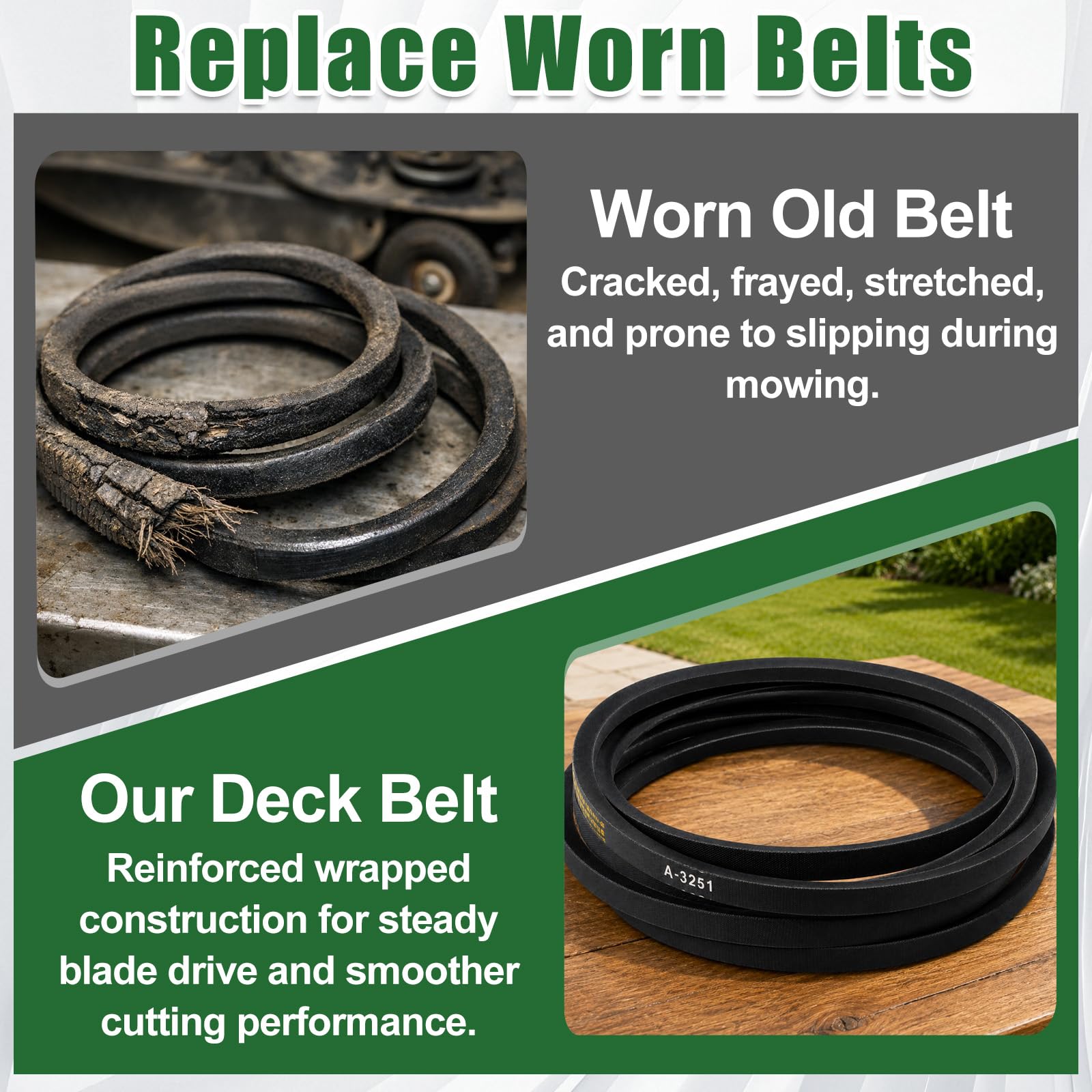 Amazon.com : 7200523 Deck Belt 1/2