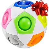 CUBIDI® Original Rainbow Puzzle Ball I Brain Teasers for Kids Ages 6-10 I for Boys and Girls 6+ Years, Cool Travel Toy for Children, Fidget Ball, 3D Puzzle Toy
