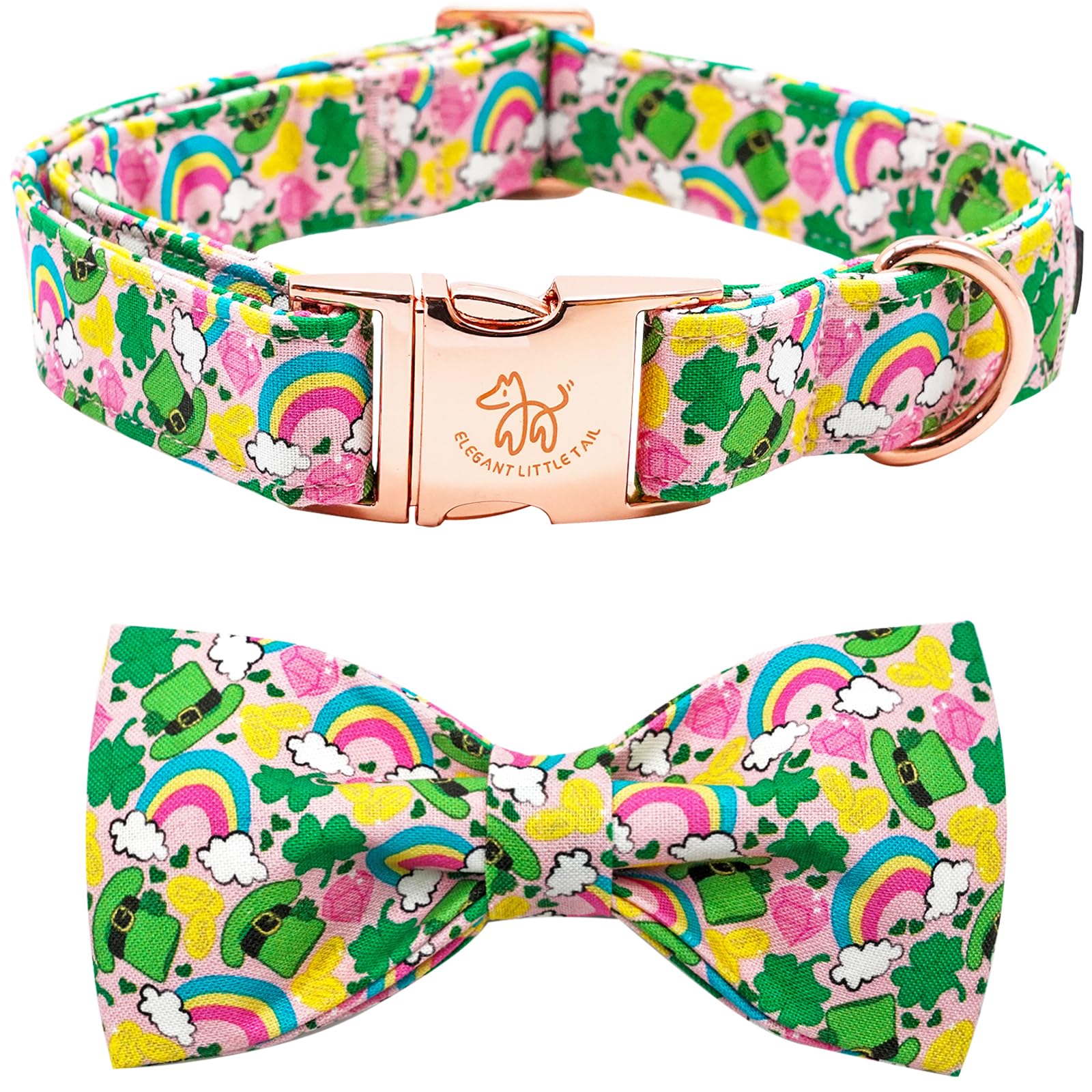 Collier de la Saint-Patrick avec nœud papillon, le cadeau idéal pour animal