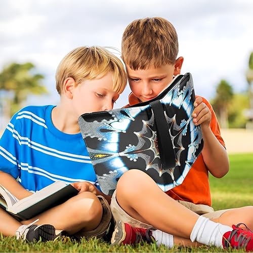 Miniatura 6 de Particles-lines-print Card Binder 4 Pocket, Fits 400 Cards,Trading Card Binder with Sleeves, Waterproof Sports Card Binder with Zip Collectible