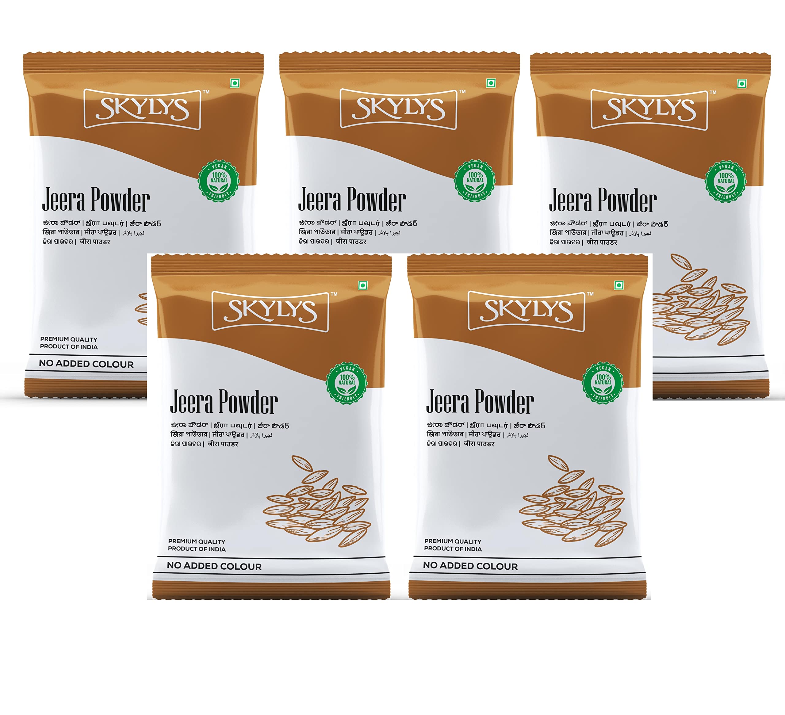 Skylys Jeera Powder | Blended Spice Mix | For Healthy Delicious & Flavourful Cooking | Easy to Cook | Hygienically Packed | No Preservatives | 500 Gram (500 Grams x 5) Pack Of 5 (B0C14Q6YQS) Amazon Price History, Amazon Price Tracker