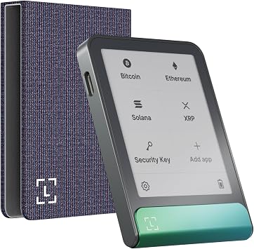 Bundle Ledger Flex Oxidate Green & Magnet Folio Party Aubergine - The new Standard Touchscreen Signer for Secure Crypto Management