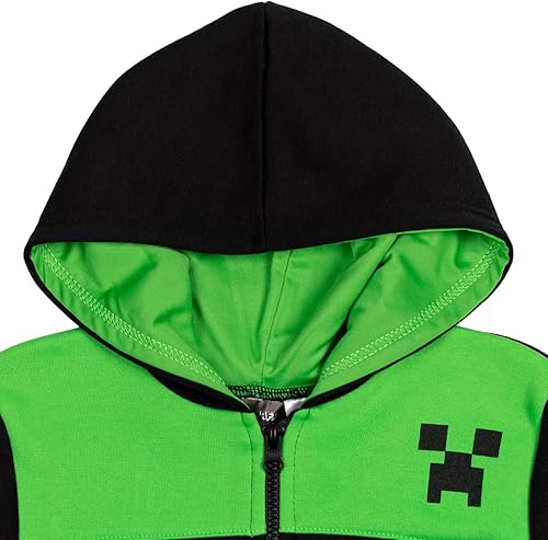 Miniatura 5 de Minecraft Sudadera con capucha de forro polar para niños pequeños a niños grandes (4-18-20)