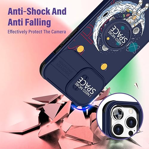 Miniatura 3 de Funda 2 en 1 para iPhone 11 Pro Max para mujeres, linda funda de teléfono para niñas, astronauta, divertida y divertida para adolescentes y niños,