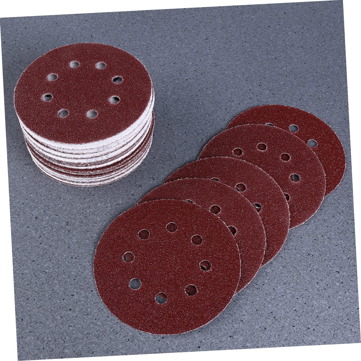 Alipis 25pcs Hook and Sanding Discs Grit Non-Woven Abrasive Circular Pads for Conditioning Moisture and for Cleaning and Finishing