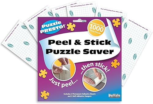 Miniatura 4 de Puzzle Presto! Protector de rompecabezas adhesivo. La mejor manera de preservar su rompecabezas armado., Blanco Paquete de 24 unidades,Paquete de 6