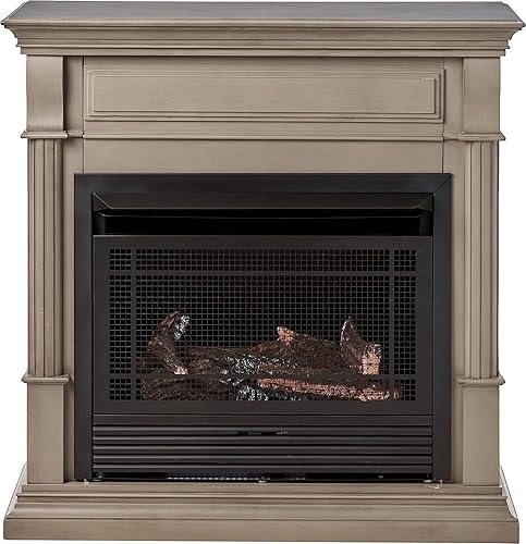 Miniatura 47 de Duluth Forge Sistema de chimenea de gas sin ventilación de combustible dual con chimenea, control remoto, 5 troncos de fuego, uso con gas natural