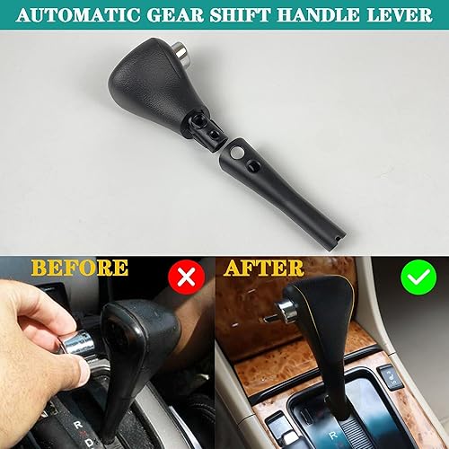 Miniatura 3 de Manija de palanca de cambios de automóvil compatible con Honda Accord 2003 2004 2005 2006 palanca de cambios automática que reemplaza