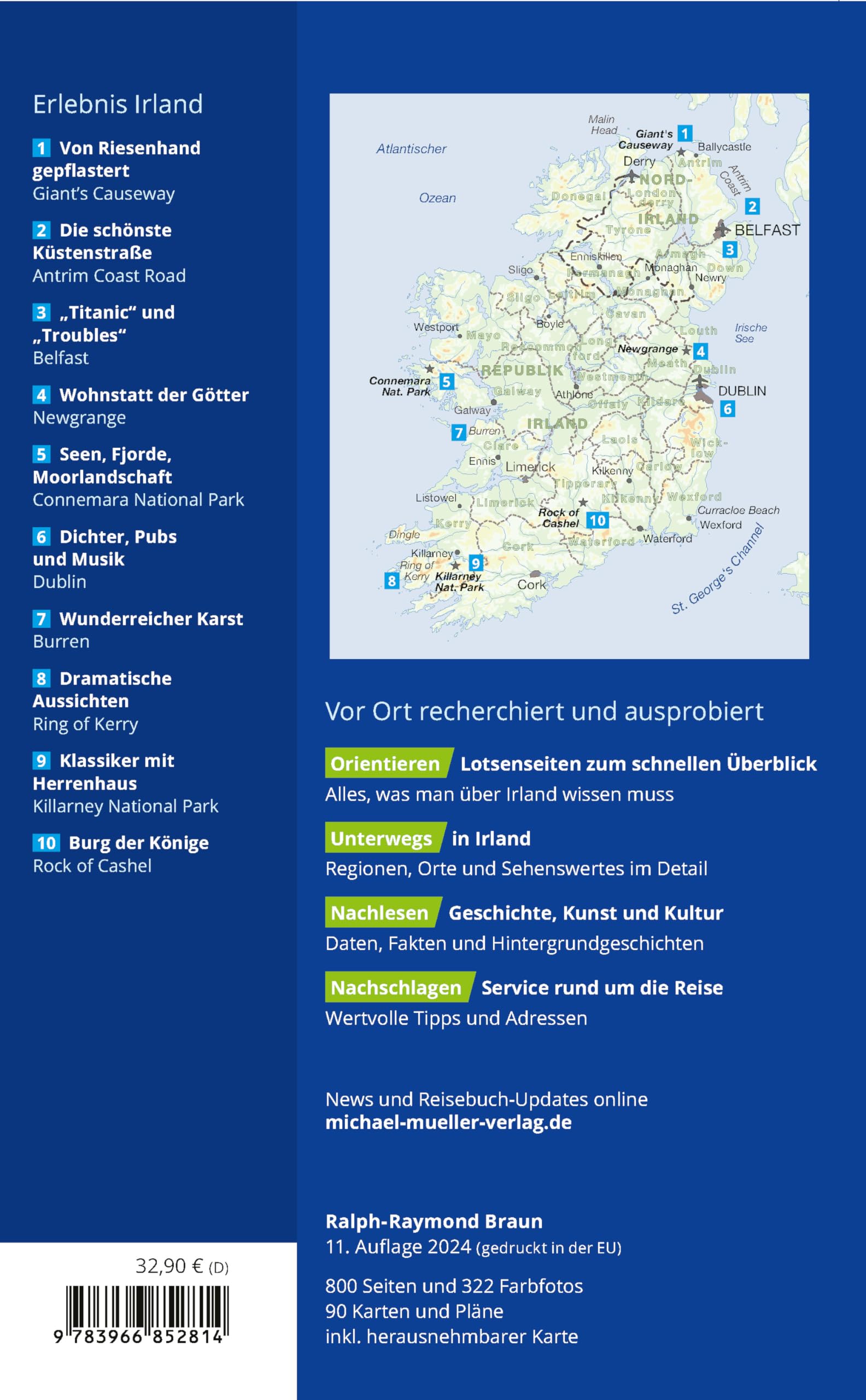 MICHAEL MÜLLER Reiseführer Irland: 100% authentisch, aktuell und vor Ort recherchiert. Inkl. Faltkarte. (MM-Reisen)