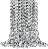 Vista 22 de YAXINRUI 30 piezas cuentas de Mardi Gras, collares de cuentas para fiesta de Mardi Gras, Navidad, San Patricio, regalos de fiesta, accesorios de 10