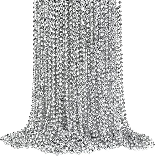 Miniatura 22 de YAXINRUI 30 piezas cuentas de Mardi Gras, collares de cuentas para fiesta de Mardi Gras, Navidad, San Patricio, regalos de fiesta, accesorios de 10