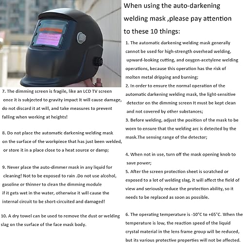 Miniatura 6 de El panel auto accionado solar de la lente de la soldadura que oscurece, gafas de los ojos de la sombra del filtro de la automatización de la lente