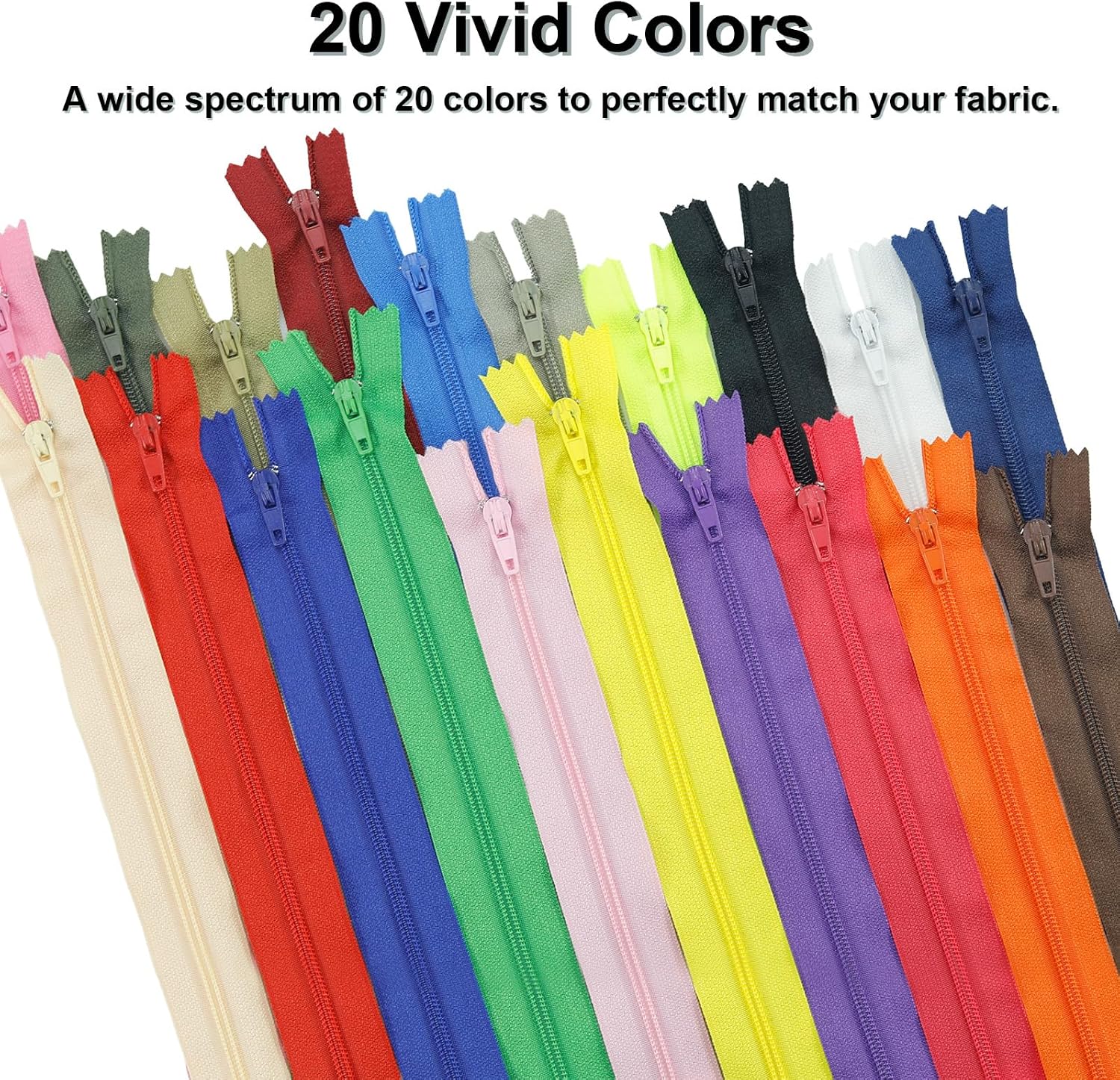 YZSIFRM Bulk Nylon Zippers for Sewing: 80 Pcs 12 inch Purses Zipper - Mixed Colors Zipper for Crafts