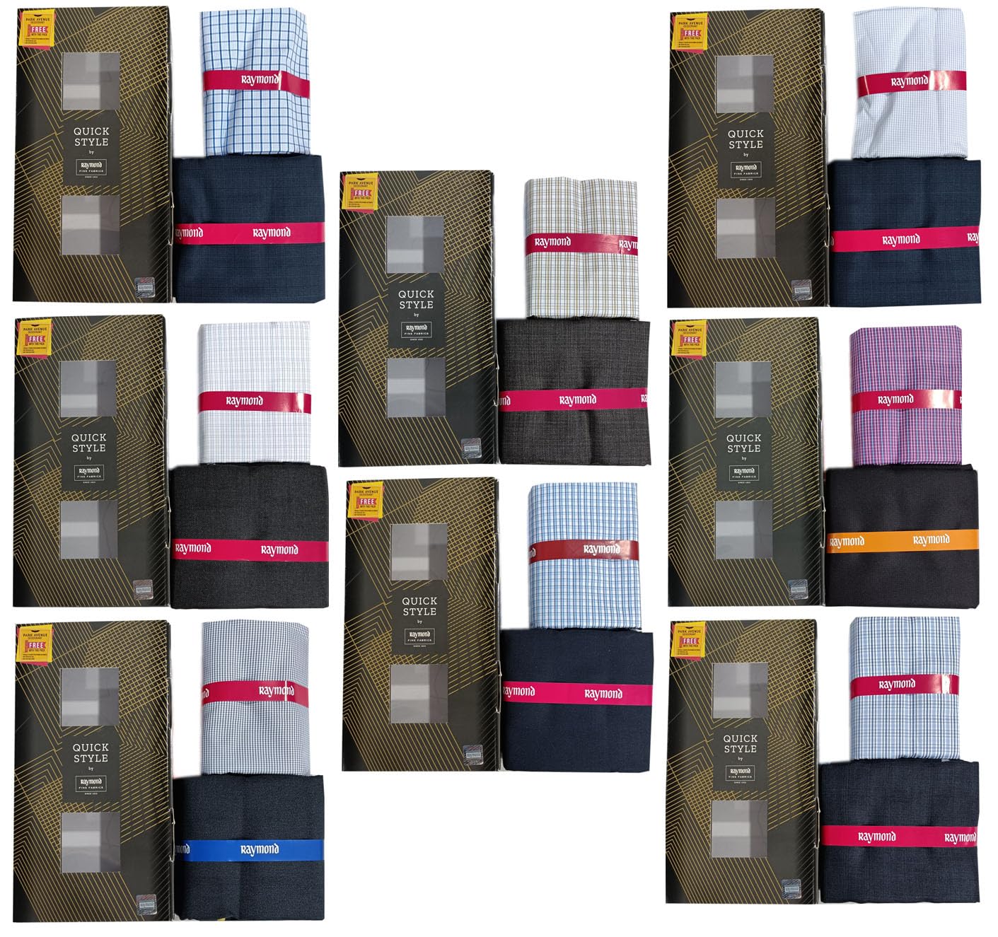 raymond fabrics Raymond Quick Style Men’s Shirt & Trouser Fabric Combo | Premium Cotton Shirt + Poly-Viscose Pant | Formal & Office Wear (Unstitched) (Multicolor)-picture-15